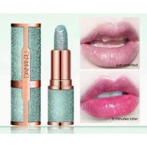 Daimanpu Starry Sparkling Color-Changing Lipstick (01) Shiny Velvety Texture